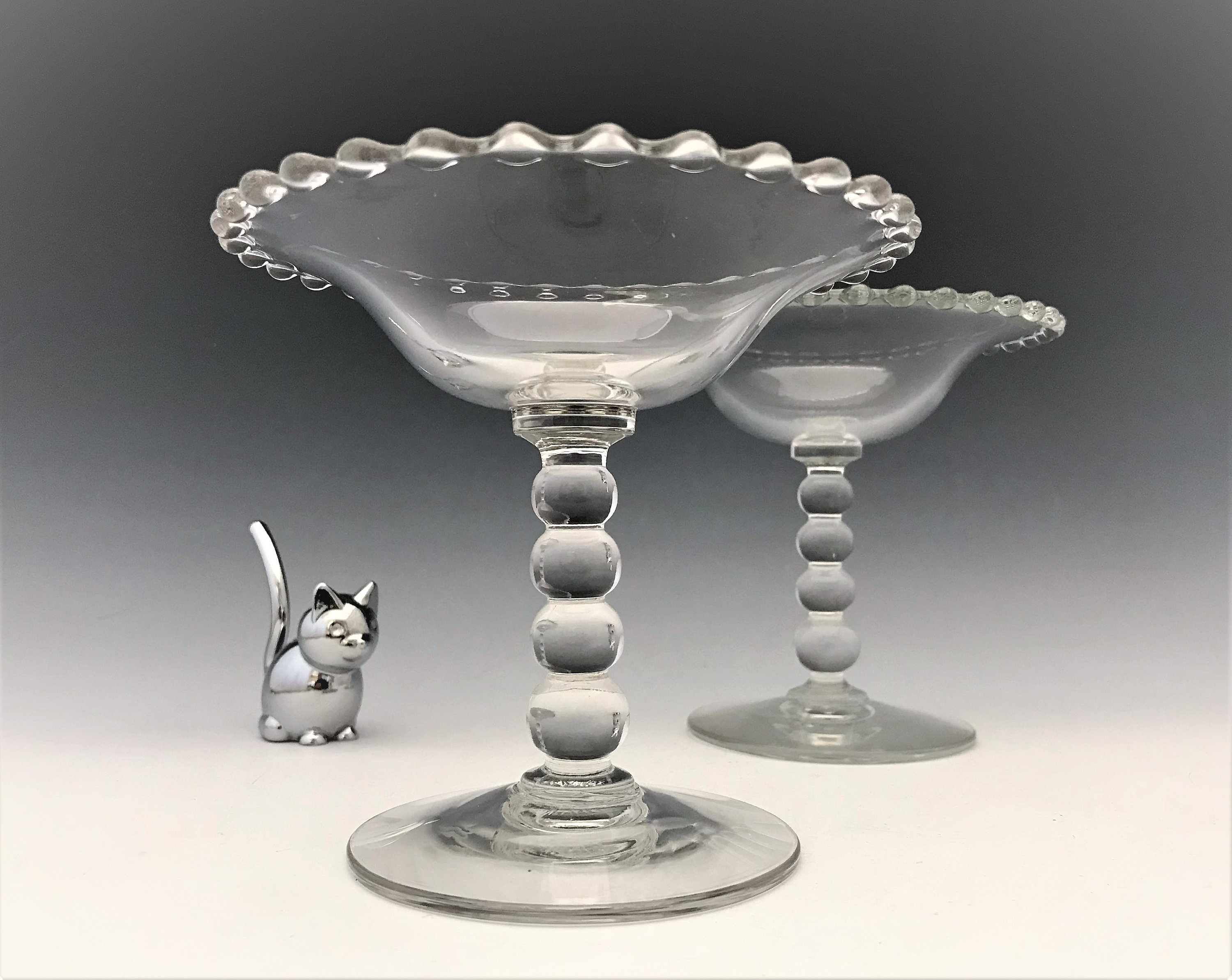 Set of 2 Imperial Candlewick Round Compotes (400 45)