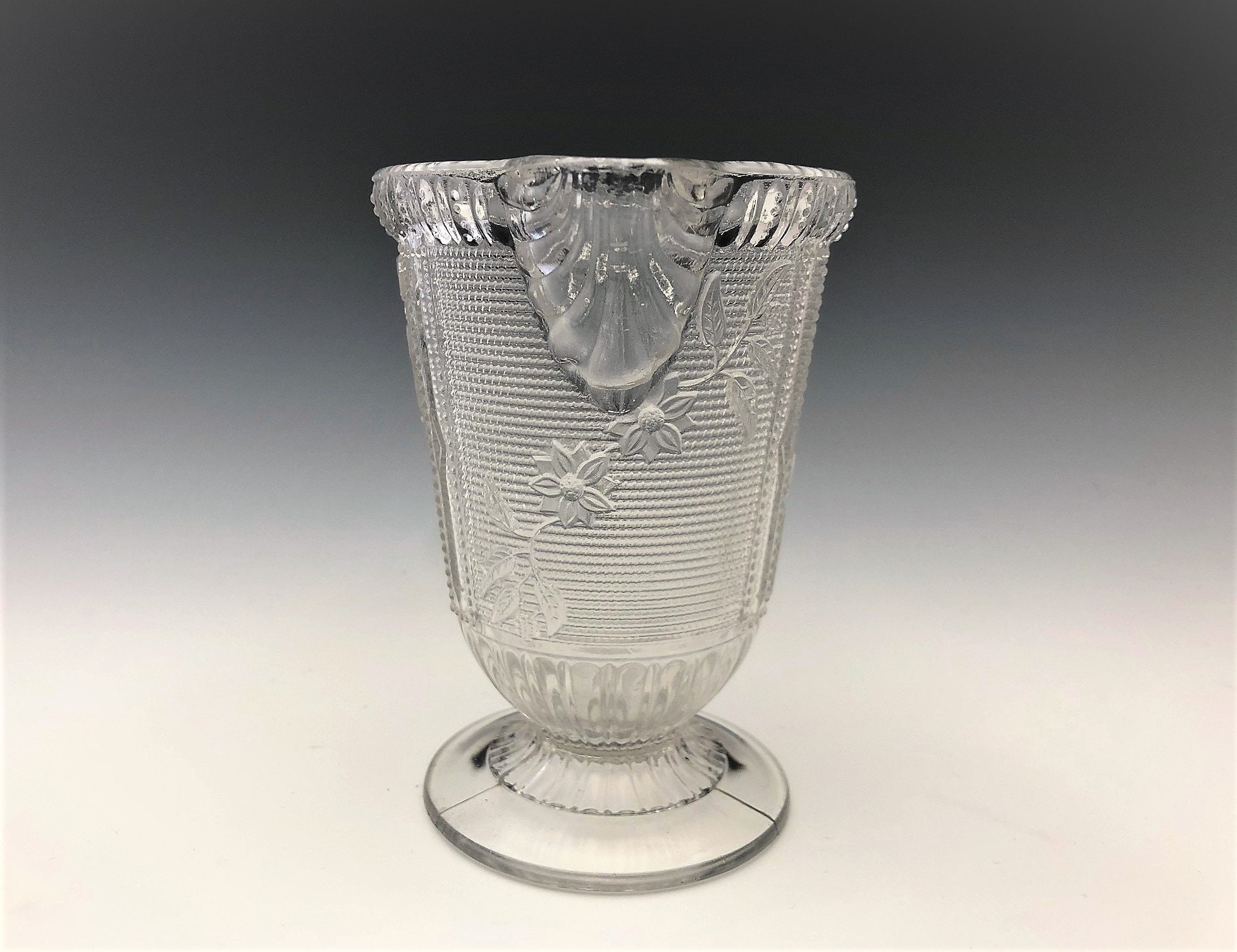 EAPG Creamer Canton Glass Sparkling Pattern AKA Primrose Early