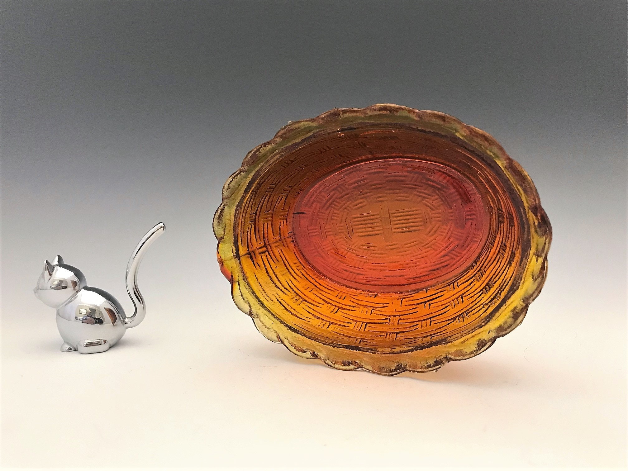 Amber Glass Hen On Nest Chicken Lovers Unite Covered Glass Chicken