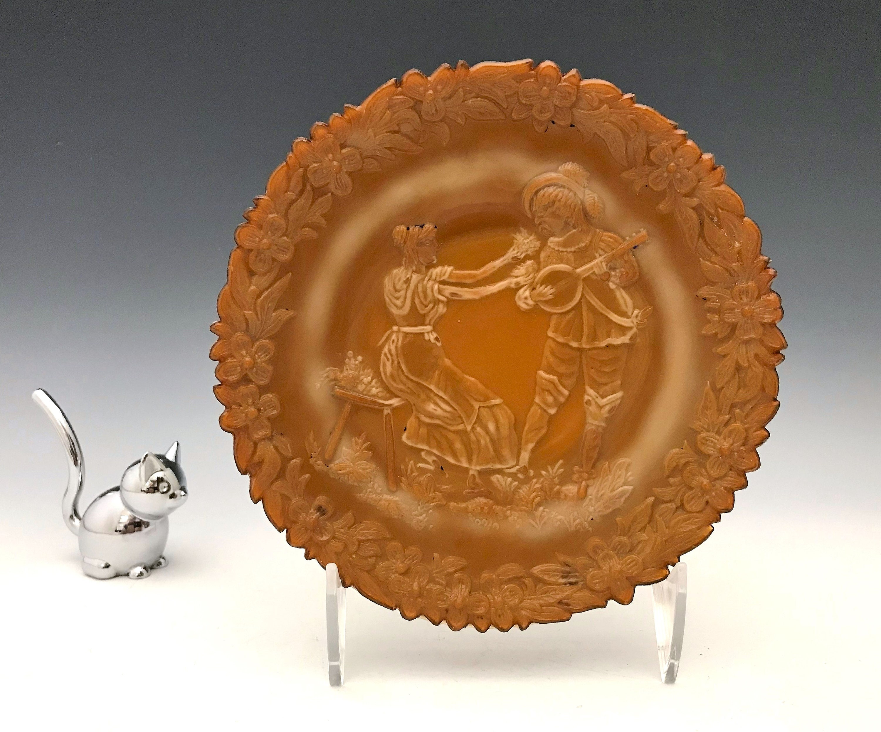 McKee and Brothers/McKee Works Chocolate Glass Plate (1902) Known as