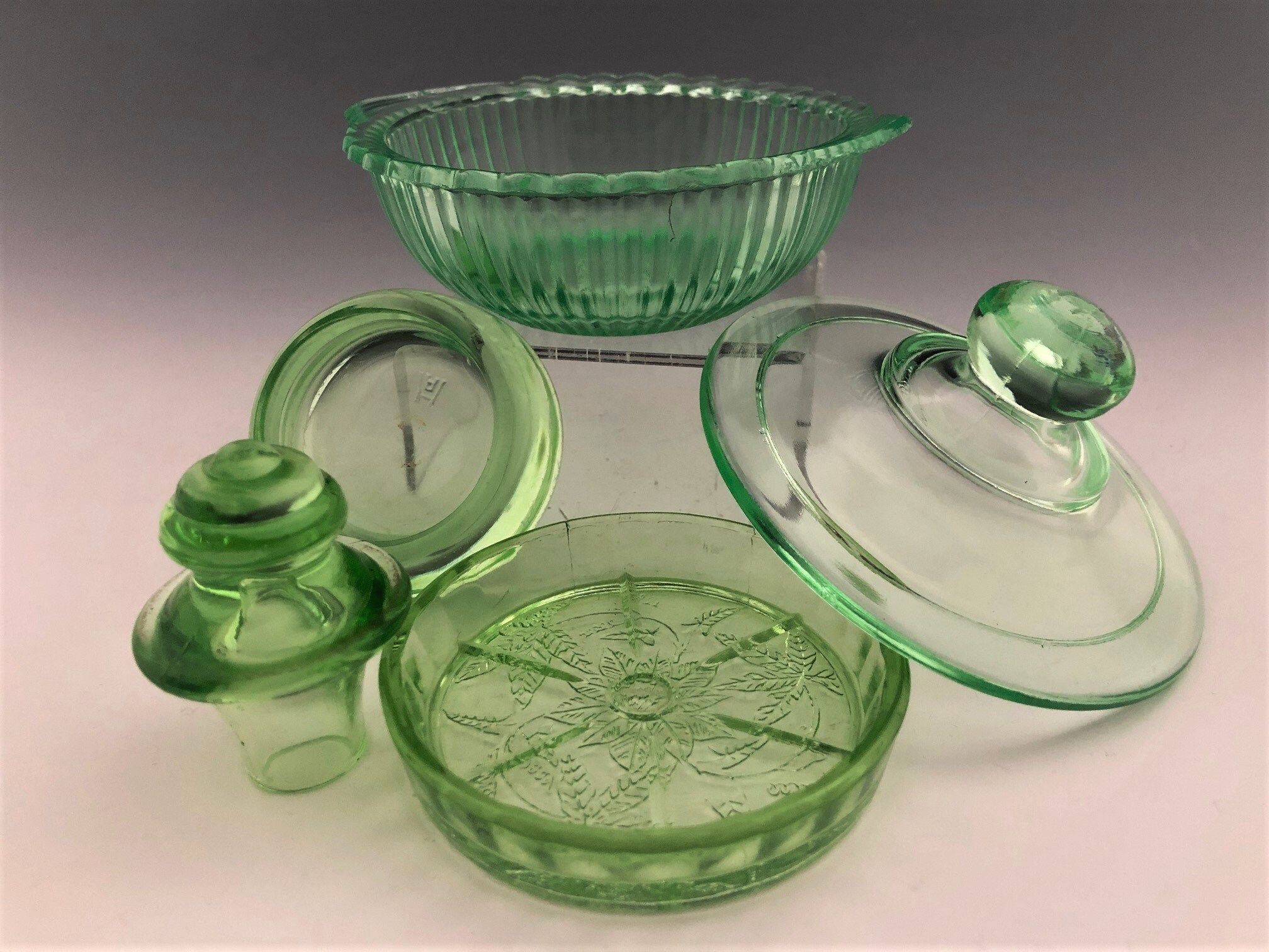 Uranium Glass Is It Dangerous COE 96 Super RARE Uranium Glass on ebay