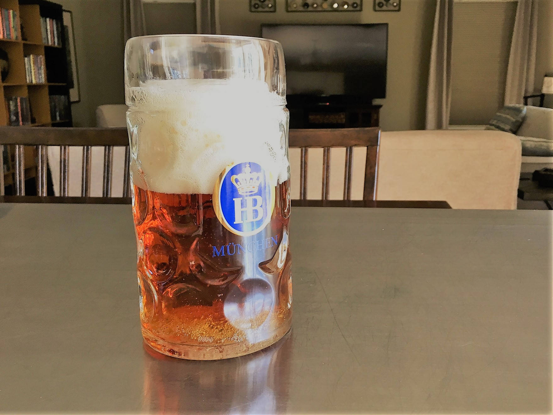 Large German Dimpled Beer Mug Munchen Munich Hofbrau Octoberfest 1