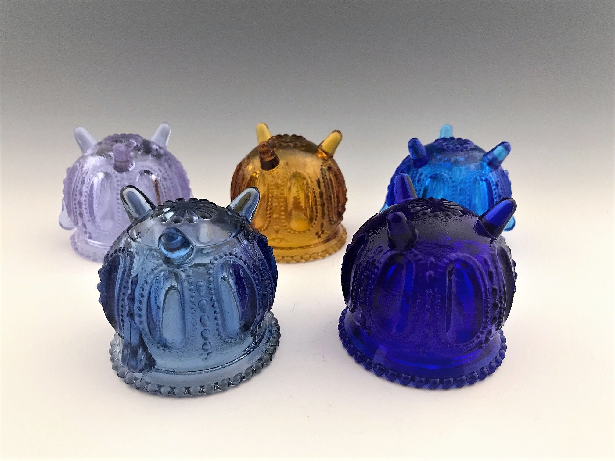 Set of 5 Degenhart Toothpick Holders Vintage Gypsy Pot or Cauldron