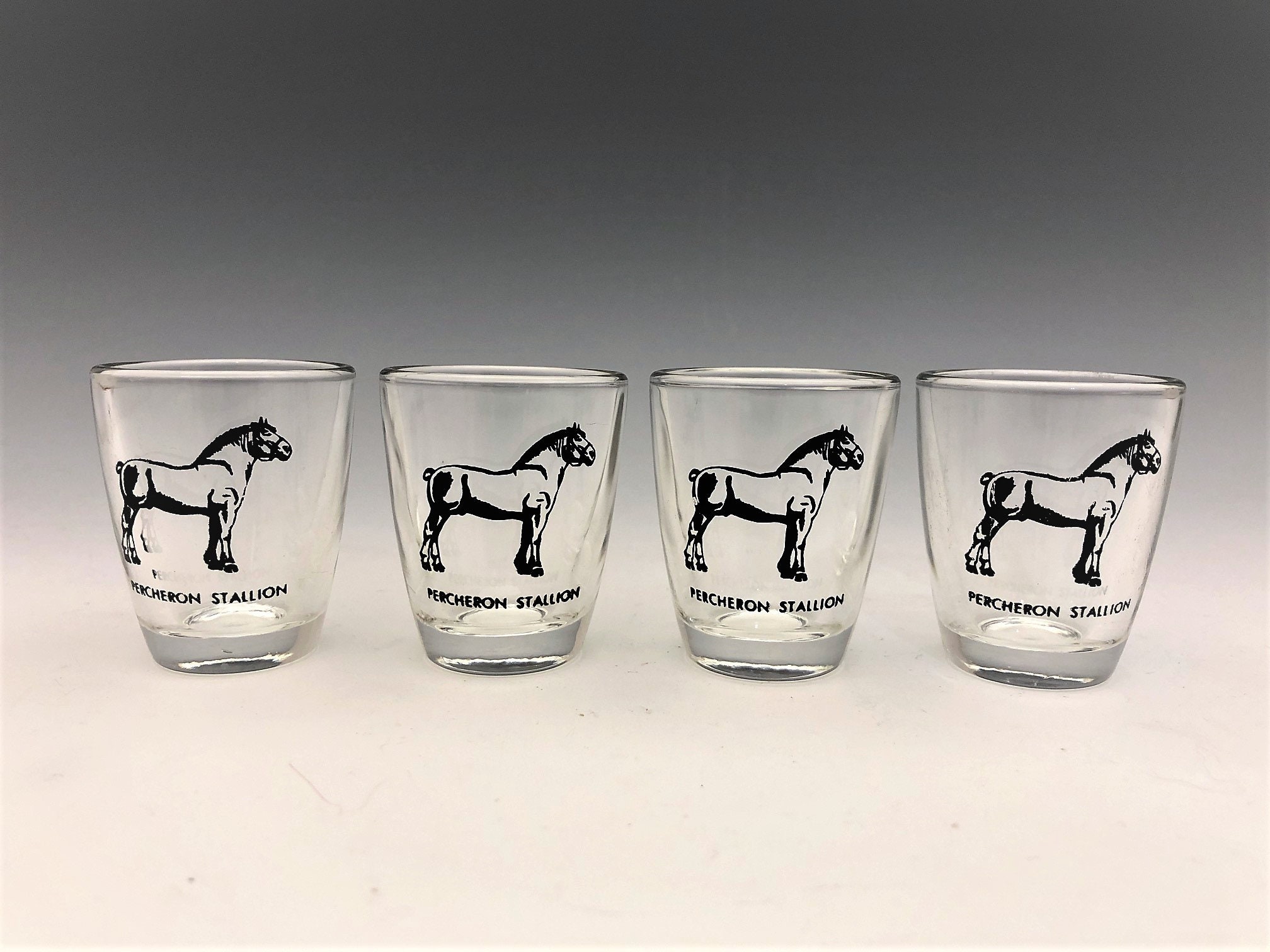 Collection of 8 Horse Shot Glasses