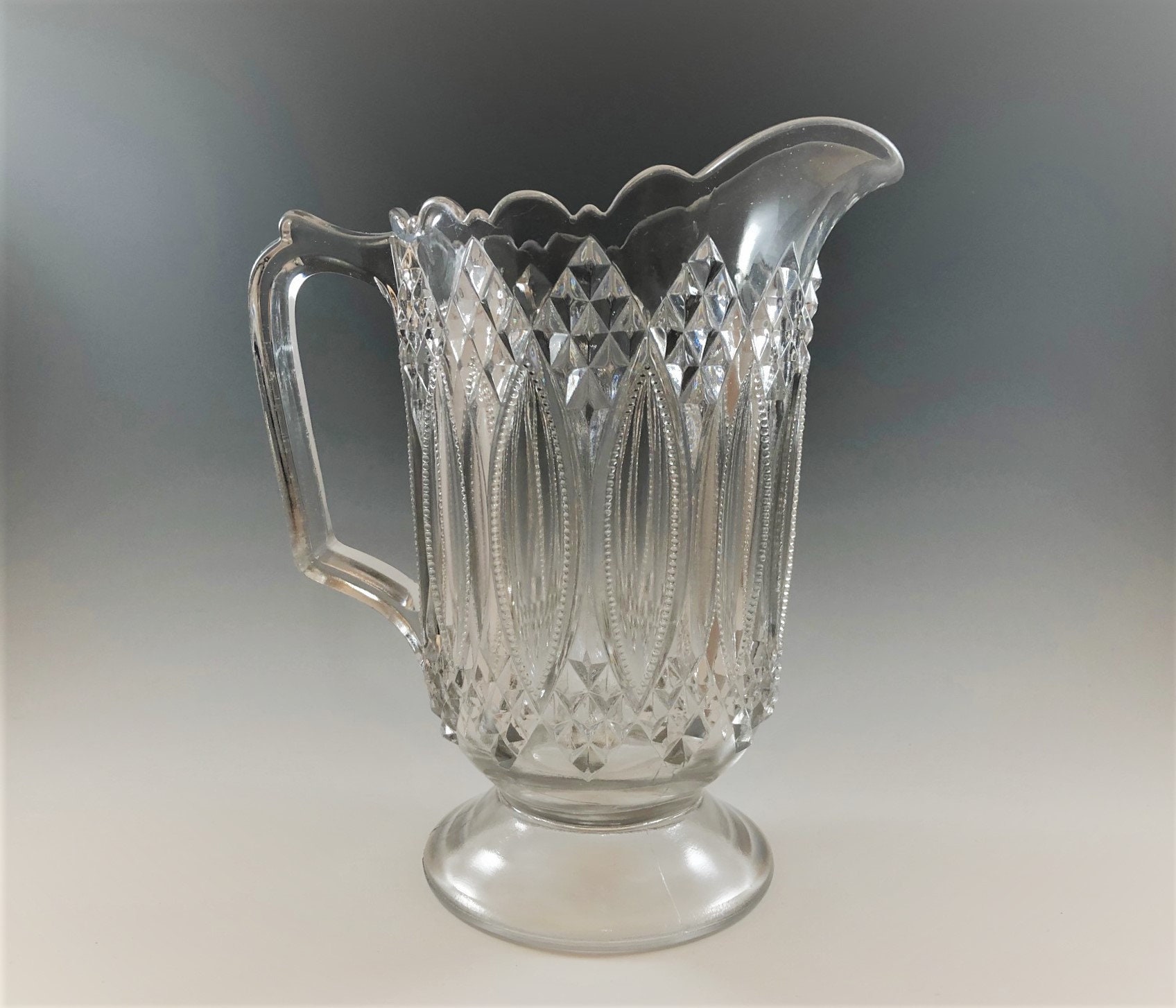 EAPG Pitcher U.S. Glass Company No. 15053 Louisiana (OMN) AKA