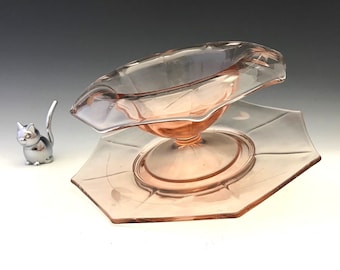 Imperial Molly #727 Mayo Set - Pink Depression Glass