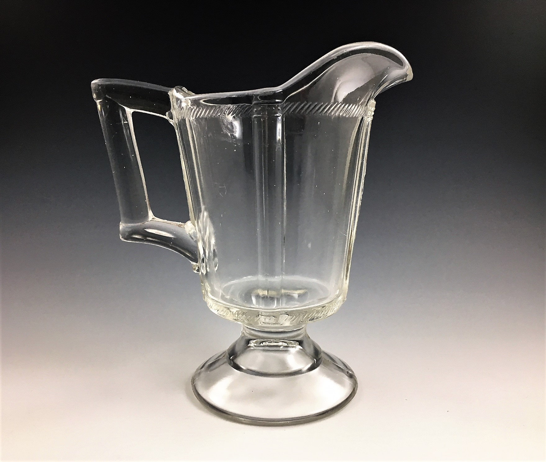 EAPG Creamer Bryce Brothers Glass Argent Pattern (OMN) AKA Rope