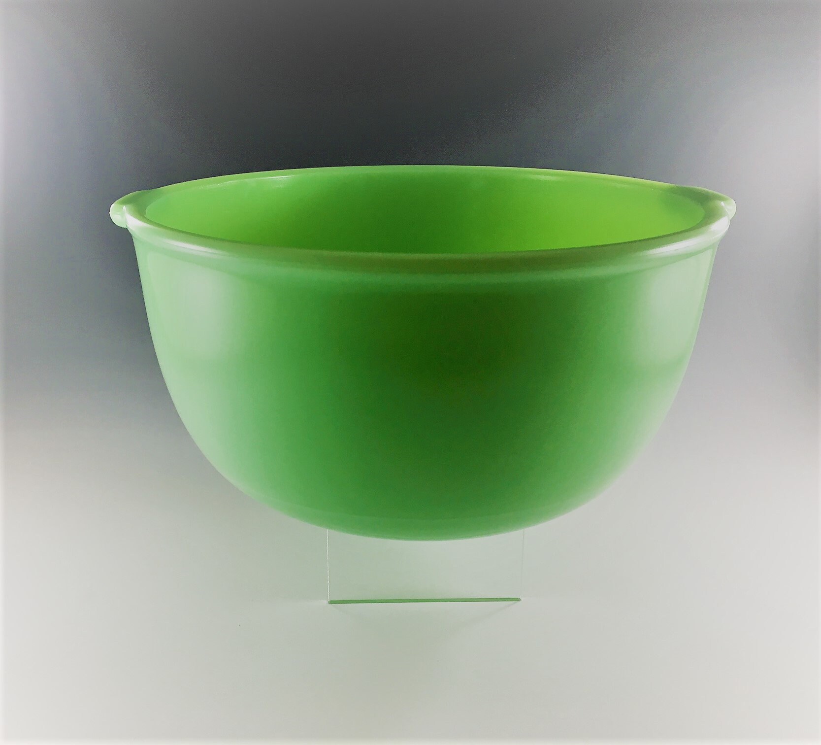 Vintage Jadeite Mixing Bowl Green Glass Mixing Bowl Retro Kitchen Mixing Bowl Shabby Chic Bowl