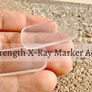 2 Extra Strong X-Ray Marker Adhesives, Adhesives, Adhesive, Xray Markers, Lead Markers, Lead Marker, Xray Marker, 2 Clear Strong Markers