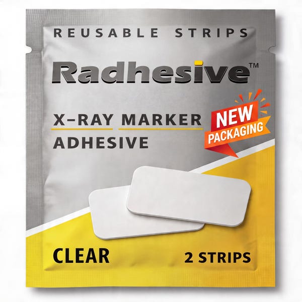 The Original RADHESIVE® X-Ray Marker Adhesive Strips, Reusable Washable, Rad Tech Gift, Radiology Student, Xray Marker Accessories