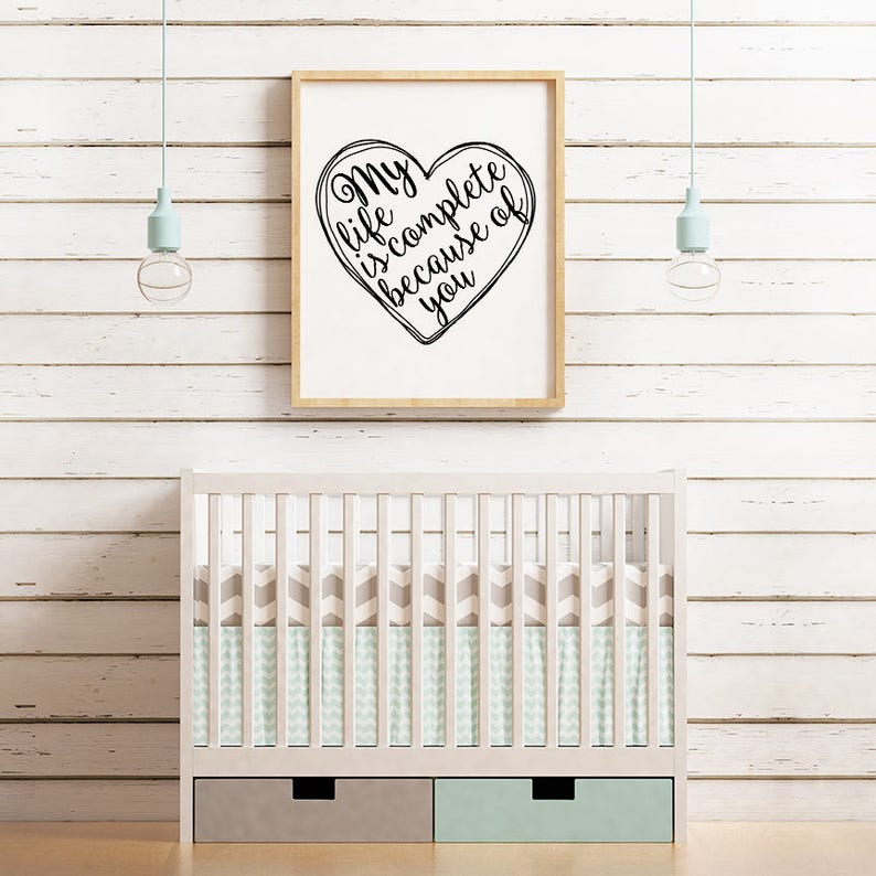 Gifts for Him Christmas Gift Love Quote My Life is Complete Gift for Her Boyfriend Gift Anniversary Gift Gift for Him