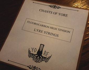 Fluorocarbon lyre string set