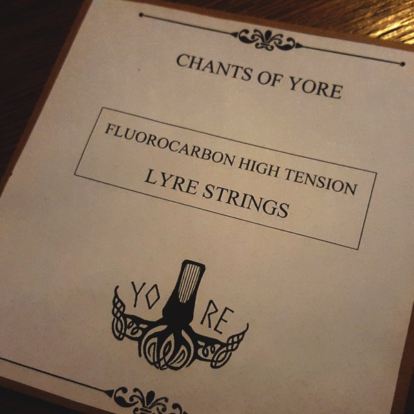 Fluorocarbon lyre string set