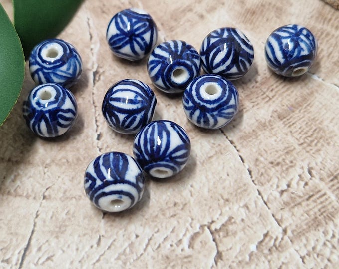 10 mm round acrylic beads