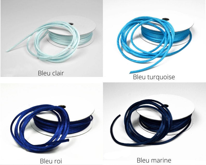 10 m Satin cord of very good quality image 6