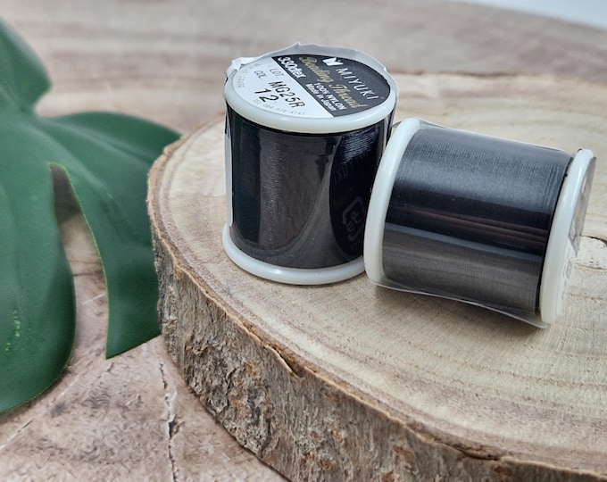 1 spool Miyuki thread - Miyuki bead thread - Japanese beads - Miyuki weaving thread - Black pearl thread - Japanese bead thread -