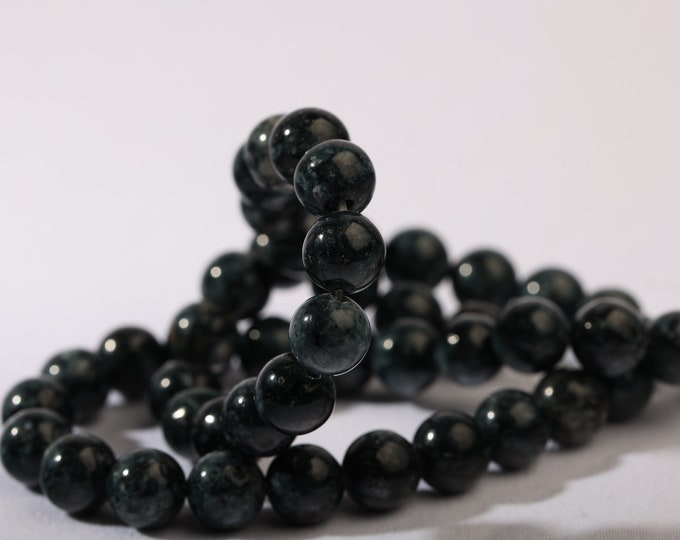 Natural stones 8mm Dark Anthracite Jade x45