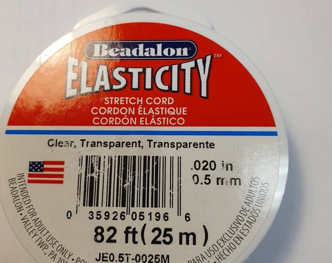 Beadalon elasticity - Clear - 0.5 mm - 25m