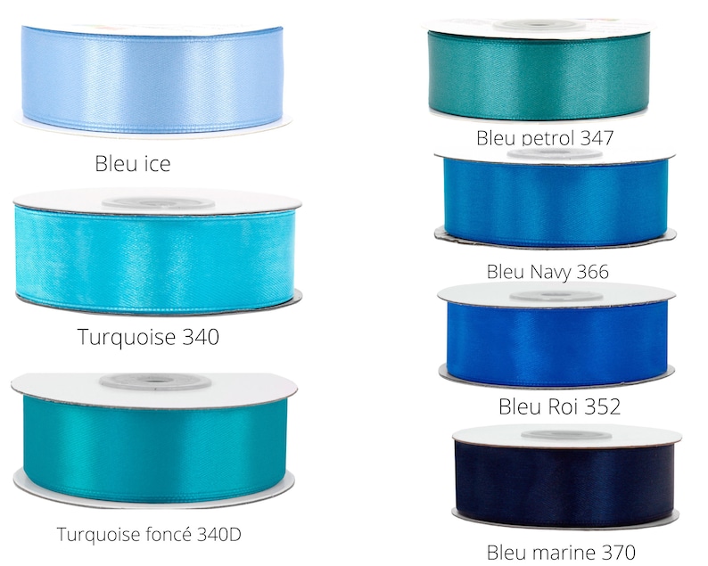 Satin ribbon 25 mm long and 25 m long imagem 7