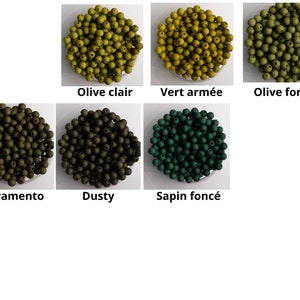 200 Perles acryliques mates 6 mm de diametre trou de 1,5 mm image 5