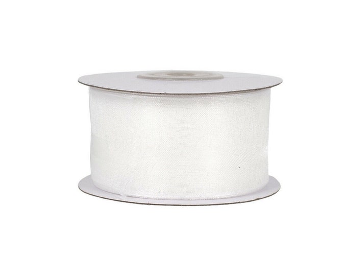 Ribbon organza / chiffon ribbon width 38mm, 25m roll