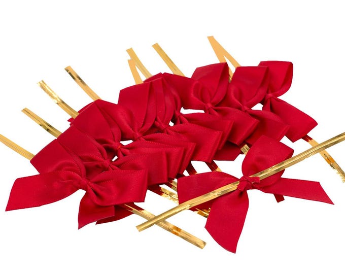 set of 10  satin bows 5 cm
