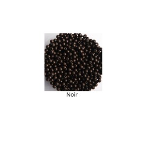 500/1000 Acryl kralen 4 mm diameter gat 1,4 mm Noir