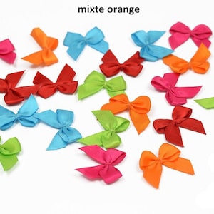 set of 20 satin bows 2,5 cm X 2 cm