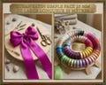 Satin ribbon 25 mm long and 25 m long product logo