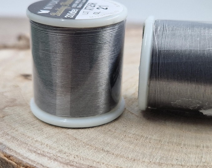 1 spool of miyuki thread - miyuki bead thread - japanese beads - miyuki weaving thread - gray pearl thread - japanese bead thread