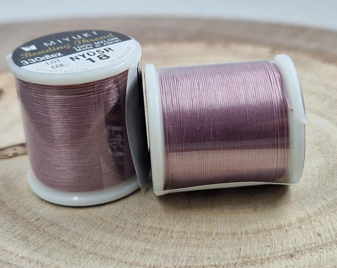 1 spool Miyuki thread - Miyuki bead thread - Japanese beads - Miyuki weaving thread - Pink pearl thread - Japanese pearl thread -