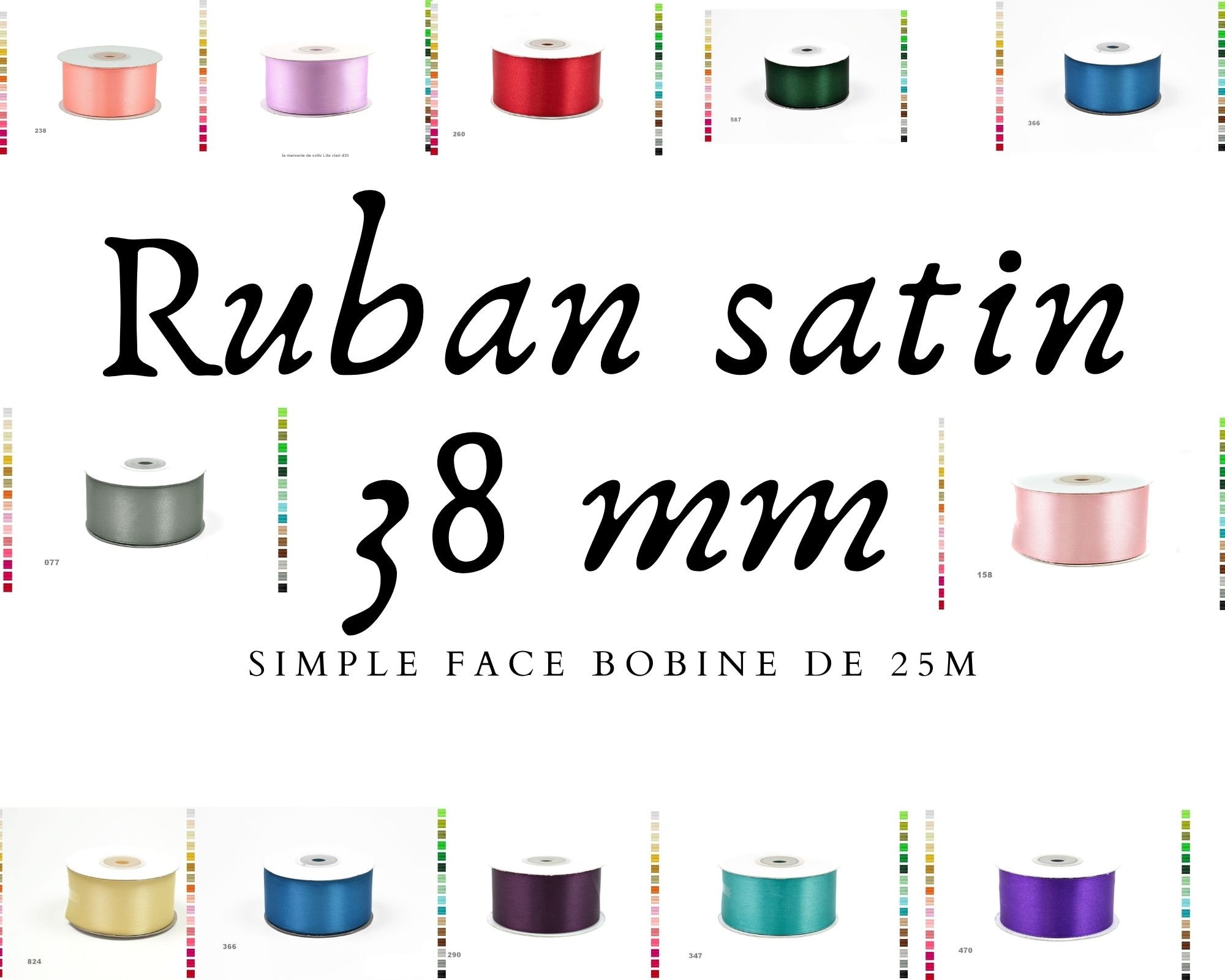 Fabrication de ruban satin, 100% made in France