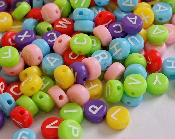 Acrylic letter beads