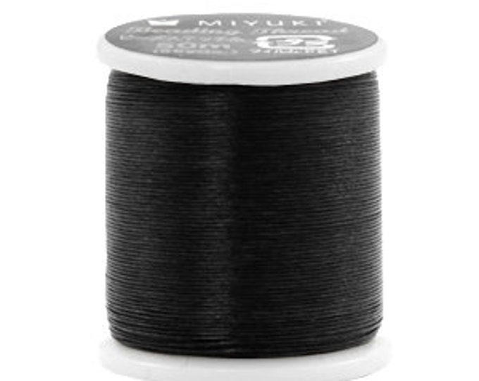 Miyuki Beading thread Black 0.2 mm spool of 50 meters