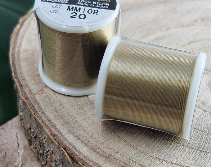 1 spool of Miyuki Beading thread Gold - Japanese beading thread - solid thread - gold miyuki thread - seed bead thread - bead weaving thread - fine thread
