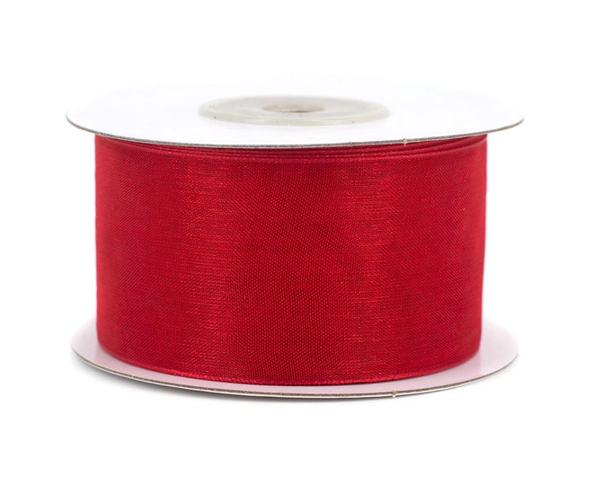 Ribbon organza / chiffon ribbon width 38mm, 25m roll