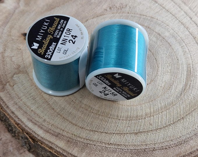 1 Miyuki thread - miyuki bead thread - japanese beads - miyuki weaving thread - blue pearl thread - japanese bead thread - weaving thread