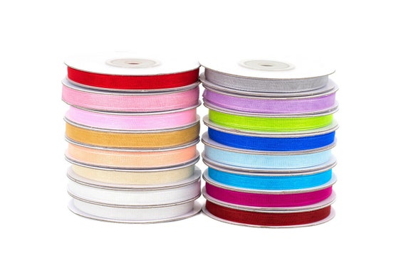 6 mm 15 m Sheer Organza Ribbon-Turquoise clair
