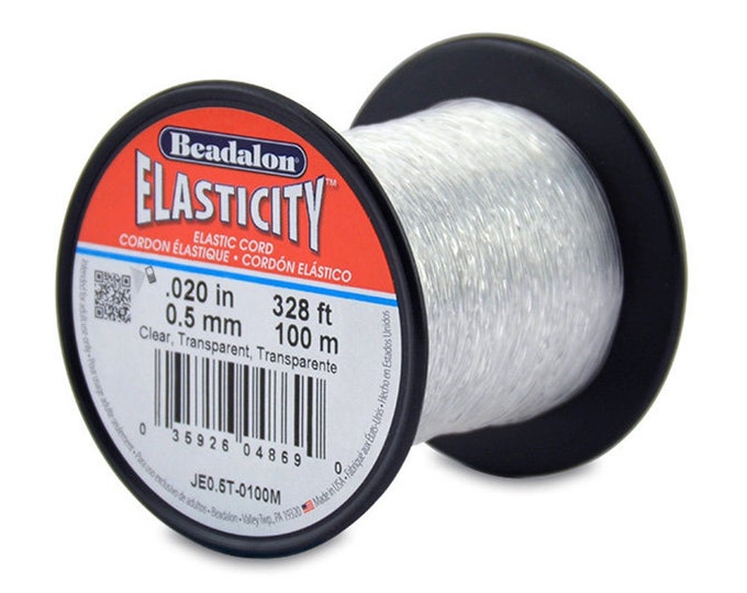 Beadalon elasticity - Clear - 0.5 mm - 100 meter in length