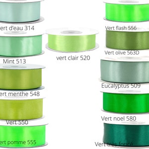 Satin ribbon 25 mm long and 25 m long image 6