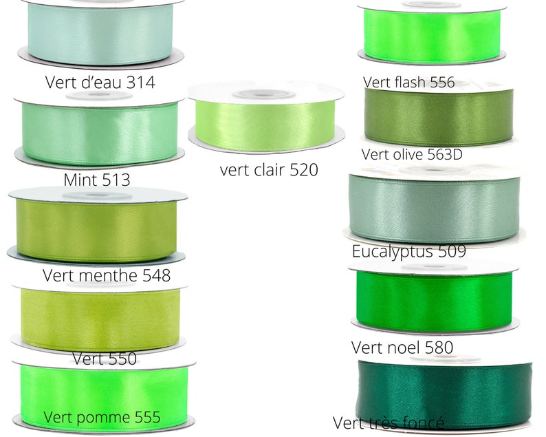 Satin ribbon 25 mm long and 25 m long image 6