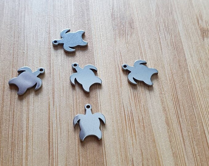 Stainless steel charms exists in silver or gold