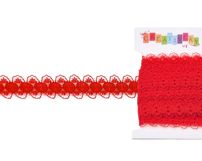 12 mm wide lace ribbon