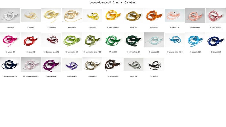 10 m Satin cord of very good quality image 9