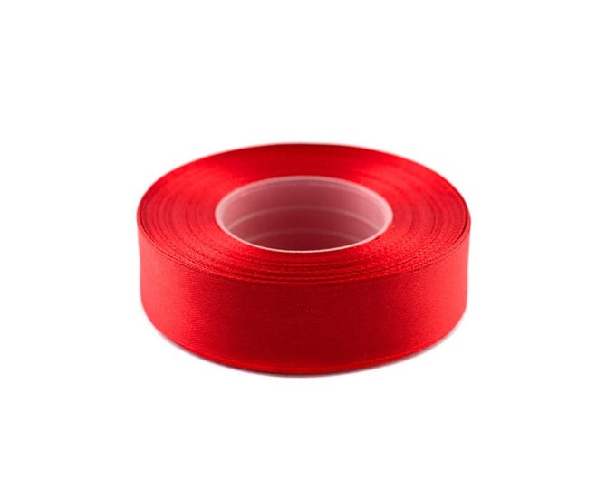 Single-sided satin ribbon 25 mm wide spool of 32 meters good quality