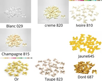 Lot de 20 noeuds en satin 2,5 cm