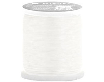 Fil Miyuki Beading thread blanc cassé   0.2 mm bobine de 50 mètres col n 2