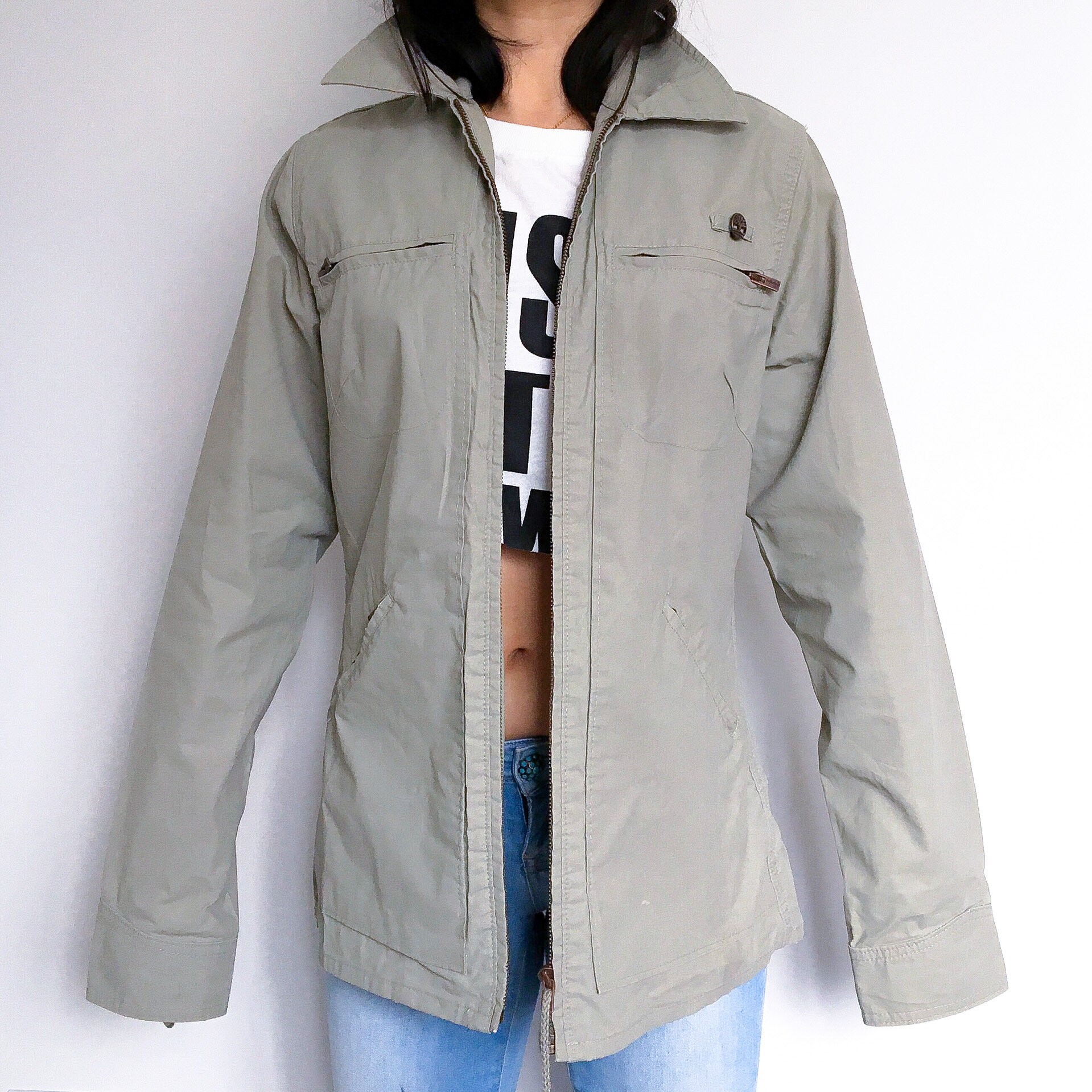 90s〜00s Timberland tech jacket y2k Vintage 90s Timberland Jacket Full Zip Jacket Y2K Men's M