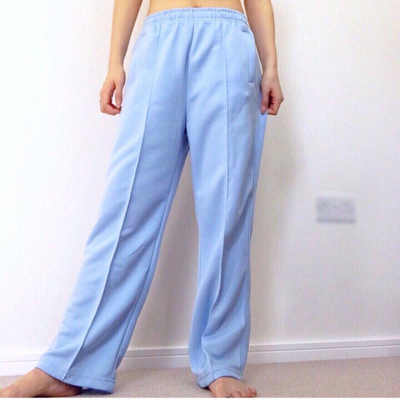 90s Y2K 00s vintage baby blue sporty tracksuit pa… - image 1