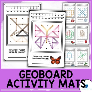Geoboard Activity Mats | Fine Motor | All Seasons